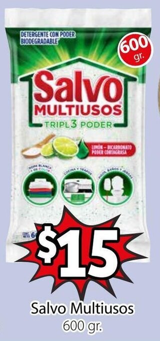 Soriana Híper Salvo Multiusos 600g oferta