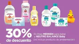 Chedraui Mennen para bebé y Neutro Balance Baby oferta