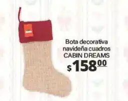 La Comer Cabin dreams bota decorativa navideña cuadros oferta