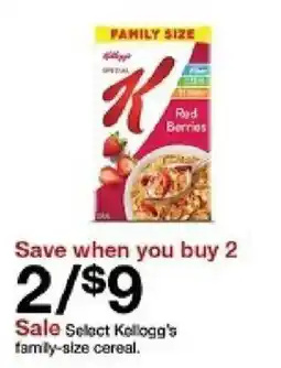 Target Kellogg's Special K Red Berries oferta