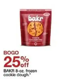 Target Bakr frozen cookie dough. oferta