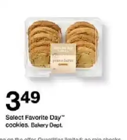 Target Select Favorite Day™ cookies oferta