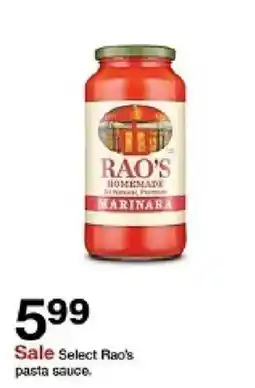 Target Rao's marinara pasta sauce oferta