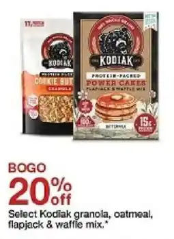 Target Select Kodiak granola, oatmeal, flapjack & waffle mix oferta