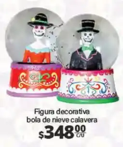 La Comer Figura decorativa bola de nieve calavera oferta