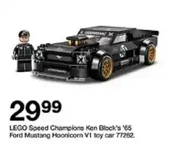 Target lego speed champions ken block's '65 ford mustang hoonicorn v1 toy car oferta