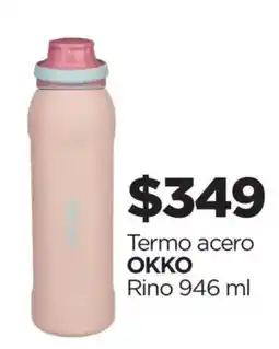 Chedraui Okko Termo acero Rino oferta