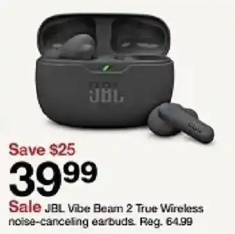 JBL Vibe Beam 2 True Wireless noise-canceling earbuds