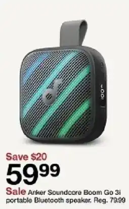 Target Anker soundcore boom go 3i portable bluetooth speaker oferta