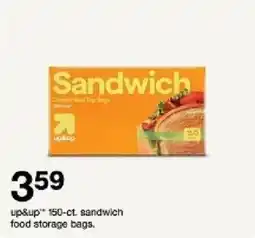 Target up&up sandwich food storage bags oferta
