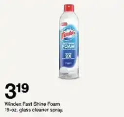 Target Windex Fast Shine Foam oferta