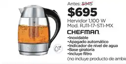 Chedraui Chefman hervidor oferta