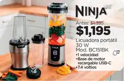 Chedraui Ninja licuadora portátil oferta