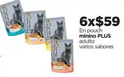 Chedraui Minino plus en pouch minino oferta