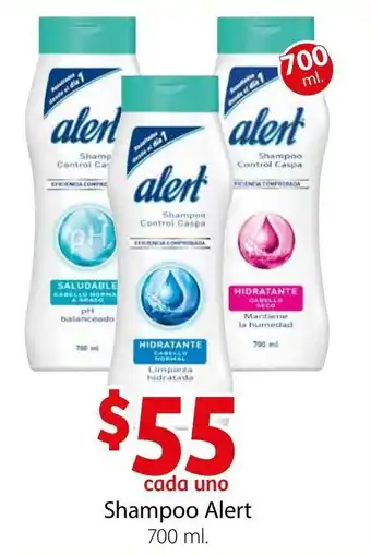 Soriana Híper Shampoo Alert 700ml oferta