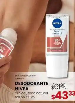 Woolworth Nivea - desodorante oferta