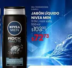 Woolworth Nivea - jabon liquido men oferta