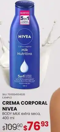 Woolworth Nivea - crema corporal oferta