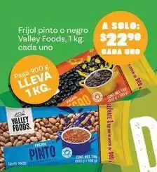 Soriana Híper Valley foods - frijol pinto o negro oferta
