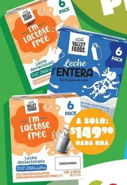 Soriana Híper Valley foods - leche entera oferta