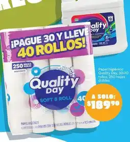 Soriana Híper Quality day - 40 rollos oferta