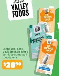 Soriana Híper Valley foods - leche uht light, deslactosada light o semidescremada oferta