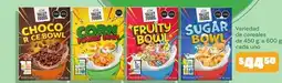 Soriana Híper Valley foods - choco rice bowl, corn bowl, fruity bowl, sugar bowl oferta