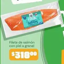 Soriana Híper Fresh - filete de salm uevoacuten con piel a granel oferta