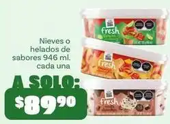 Soriana Híper Fresh - nieves o helados oferta