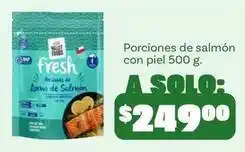Soriana Híper Valley foods - porciones de salmón con piel oferta