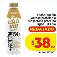 HEB Lala - leche 100 sin lactosa proteina o sin lactosa proteina light 1 lt oferta