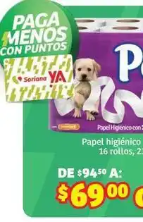 Soriana - papel higi0999nico