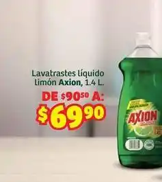 Soriana Híper Axion - lavavajillas líquido limón oferta