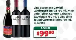 Soriana Híper Solo - vino espumoso, vino tinto oferta