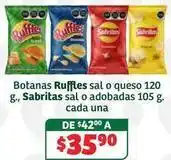 Soriana Híper Sabritas - botanas ruffles sal o queso, sal o adobadas oferta