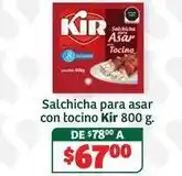Soriana Híper Kir - salchicha para asar con tocino oferta
