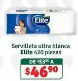 Soriana Híper Elite - servilleta ultra blanca 420 piezas oferta