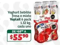 Soriana Híper Yoplait - yoghurt bebible fresa o mixto oferta