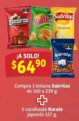 Soriana Mercado Sabritas Ruffles Karate oferta