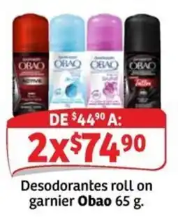 Soriana Mercado Obao desodorantes roll on garnier oferta