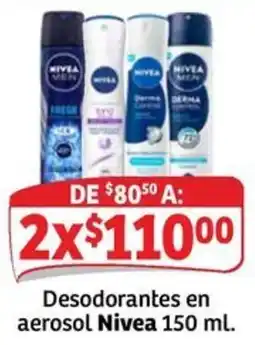 Soriana Mercado Nivea Desodorantes en aerosol oferta