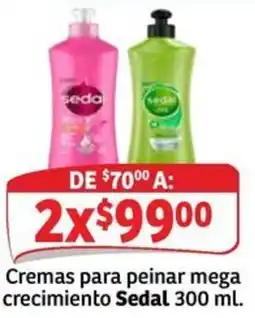 Soriana Mercado Sedal cremas para peinar mega crecimiento oferta