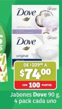 Soriana Mercado Dove jabones oferta