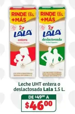 Soriana Súper Lala leche uht entera o deslactosada oferta