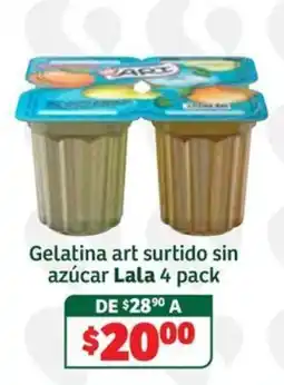 Soriana Súper Lala gelatina art surtido sin azúcar oferta