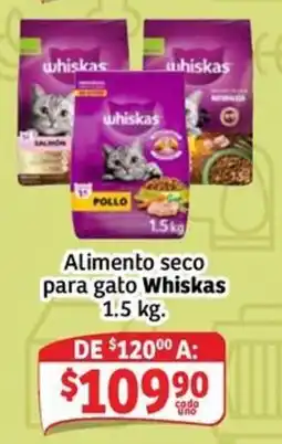 Soriana Mercado Whiskas Alimento seco para gato oferta