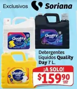 Soriana Mercado Quality Day Detergentes Líquidos oferta