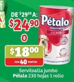 Soriana Mercado Pétalo servitoalla jumbo oferta