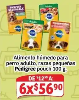 Soriana Mercado Pedigree Alimento húmedo para perro adulto, razas pequeñas oferta
