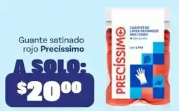 Soriana Híper Precíssimo guante satinado rojo oferta